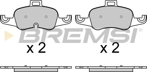 Bremsi BP3732 - Гальмівні колодки, дискові гальма autozip.com.ua