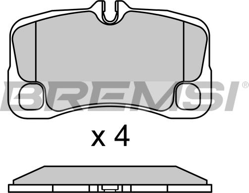 Bremsi BP3727 - Гальмівні колодки, дискові гальма autozip.com.ua