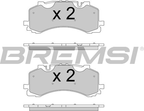 Bremsi BP3776 - Гальмівні колодки, дискові гальма autozip.com.ua