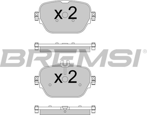 Bremsi BP3770 - Гальмівні колодки, дискові гальма autozip.com.ua