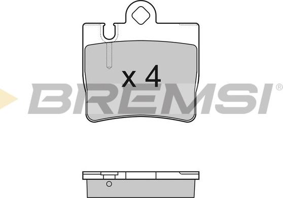 Bremsi BP2999 - Гальмівні колодки, дискові гальма autozip.com.ua