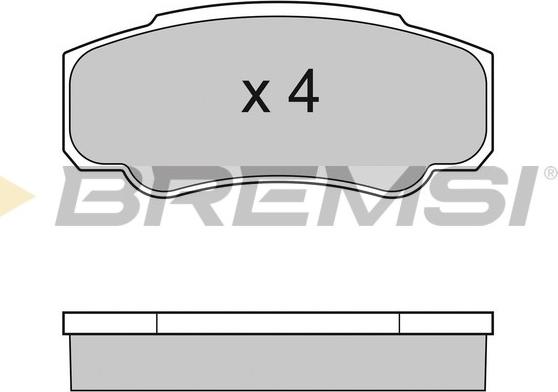 Bremsi BP2996 - Гальмівні колодки, дискові гальма autozip.com.ua