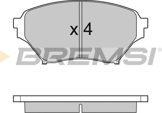 Bremsi BP2990 - Гальмівні колодки, дискові гальма autozip.com.ua