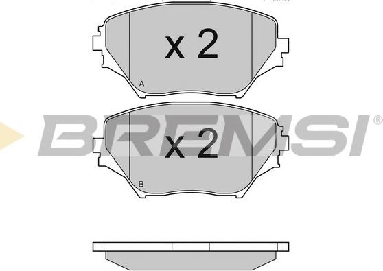 Bremsi BP2993 - Гальмівні колодки, дискові гальма autozip.com.ua