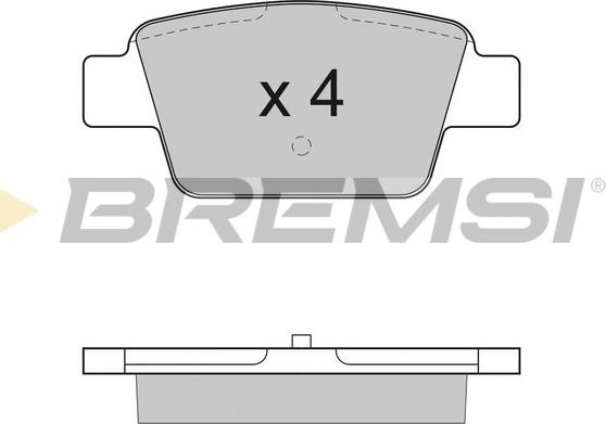 Bremsi BP2947 - Гальмівні колодки, дискові гальма autozip.com.ua