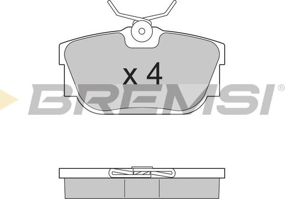 Bremsi BP2958 - Гальмівні колодки, дискові гальма autozip.com.ua