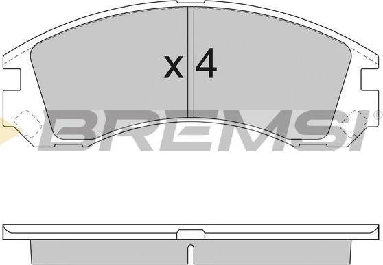 Bremsi BP2953 - Гальмівні колодки, дискові гальма autozip.com.ua