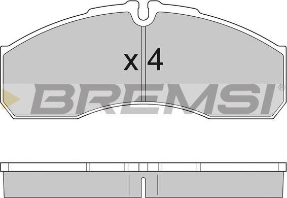 Bremsi BP2952 - Гальмівні колодки, дискові гальма autozip.com.ua