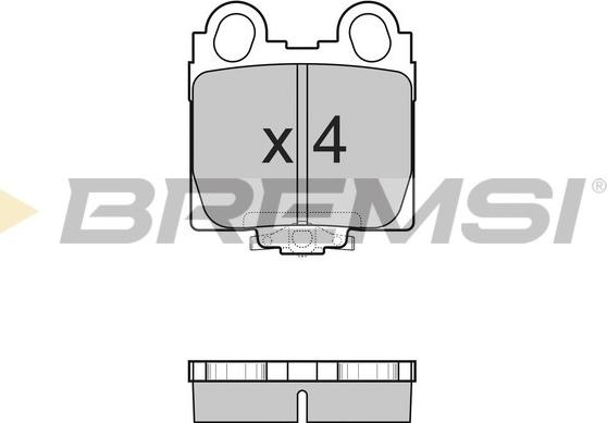 Bremsi BP2962 - Гальмівні колодки, дискові гальма autozip.com.ua