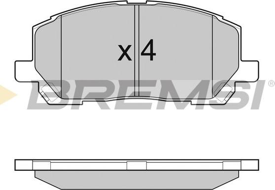 Bremsi BP2989 - Гальмівні колодки, дискові гальма autozip.com.ua