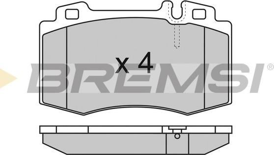 Bremsi BP2986 - Гальмівні колодки, дискові гальма autozip.com.ua