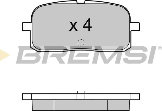Bremsi BP2988 - Гальмівні колодки, дискові гальма autozip.com.ua