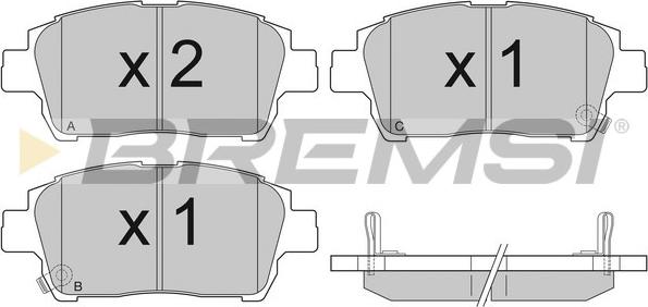 Bremsi BP2931 - Гальмівні колодки, дискові гальма autozip.com.ua