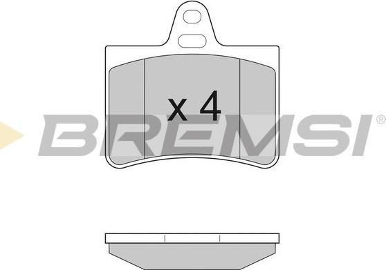 Bremsi BP2938 - Гальмівні колодки, дискові гальма autozip.com.ua