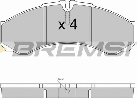 Bremsi BP2925TR - Гальмівні колодки, дискові гальма autozip.com.ua