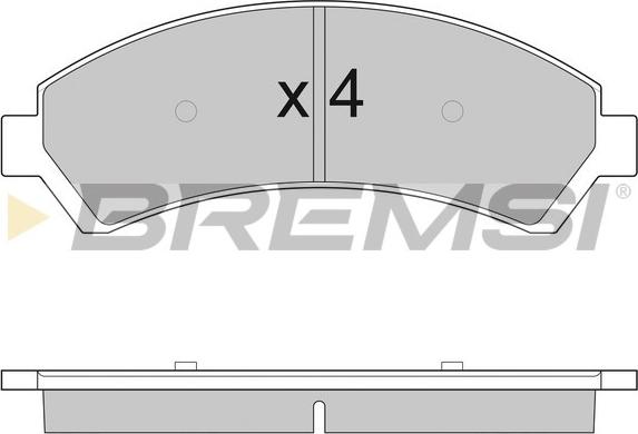 Bremsi BP2920 - Гальмівні колодки, дискові гальма autozip.com.ua