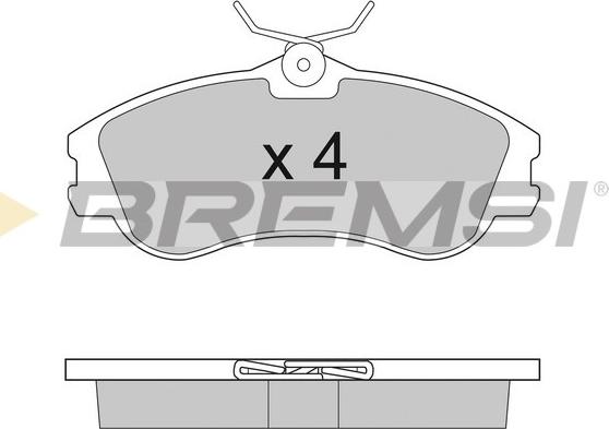Bremsi BP2921 - Гальмівні колодки, дискові гальма autozip.com.ua