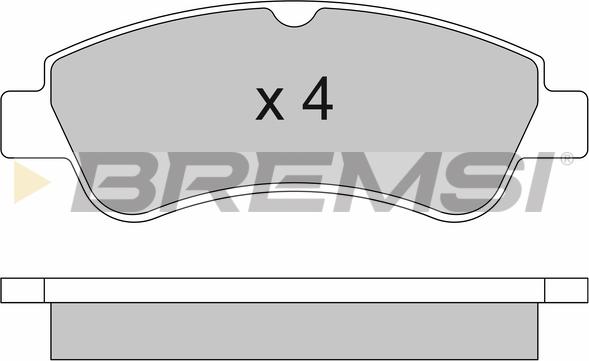 Bremsi BP2928 - Гальмівні колодки, дискові гальма autozip.com.ua