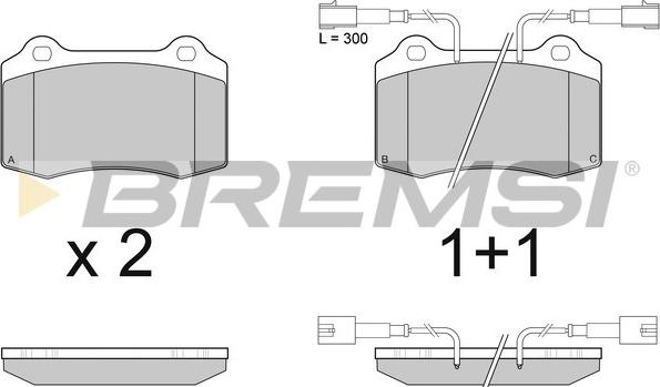 Bremsi BP2979 - Гальмівні колодки, дискові гальма autozip.com.ua