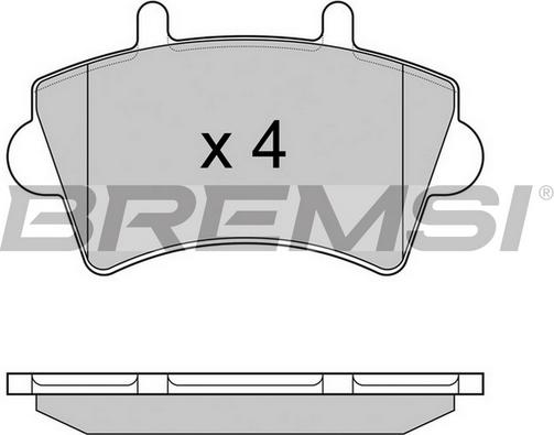 Bremsi BP2975TR - Гальмівні колодки, дискові гальма autozip.com.ua
