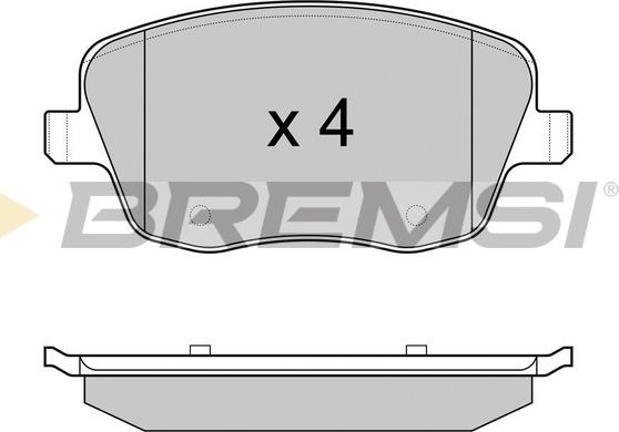 Bremsi BP2973 - Гальмівні колодки, дискові гальма autozip.com.ua