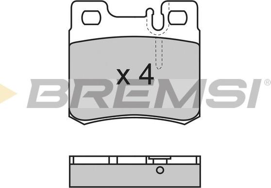 Bremsi BP2495 - Гальмівні колодки, дискові гальма autozip.com.ua