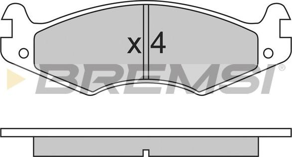 Bremsi BP2459 - Гальмівні колодки, дискові гальма autozip.com.ua