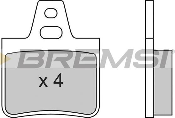Bremsi BP2455 - Гальмівні колодки, дискові гальма autozip.com.ua