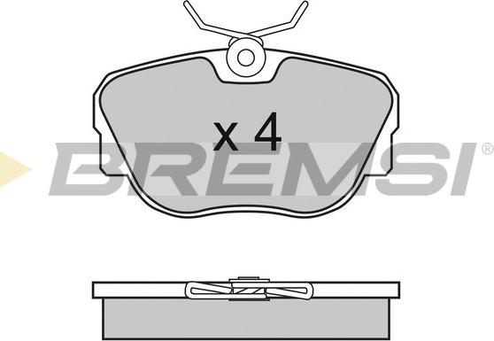 Bremsi BP2451 - Гальмівні колодки, дискові гальма autozip.com.ua