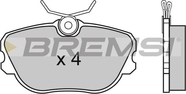 Bremsi BP2452 - Гальмівні колодки, дискові гальма autozip.com.ua