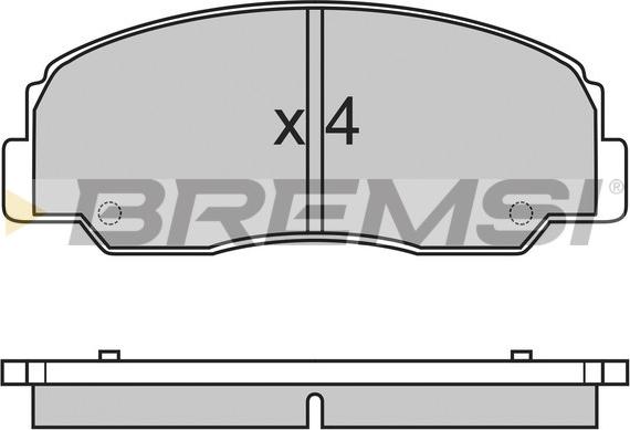 Bremsi BP2461 - Гальмівні колодки, дискові гальма autozip.com.ua