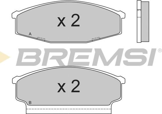 Bremsi BP2408 - Гальмівні колодки, дискові гальма autozip.com.ua