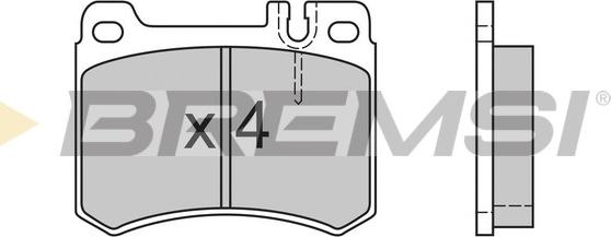 Bremsi BP2410 - Гальмівні колодки, дискові гальма autozip.com.ua