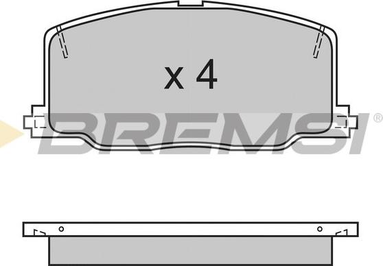 Bremsi BP2411 - Гальмівні колодки, дискові гальма autozip.com.ua