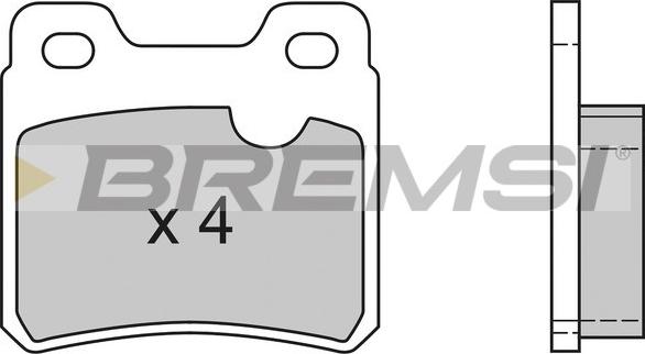 Bremsi BP2418 - Гальмівні колодки, дискові гальма autozip.com.ua