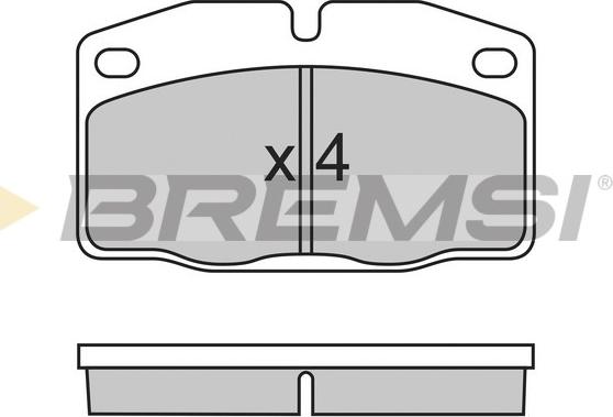 Bremsi BP2487 - Гальмівні колодки, дискові гальма autozip.com.ua