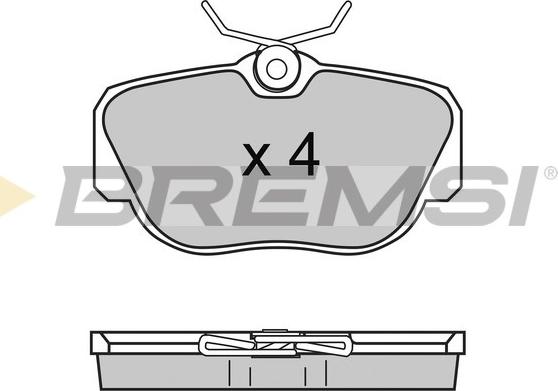 Bremsi BP2425 - Гальмівні колодки, дискові гальма autozip.com.ua