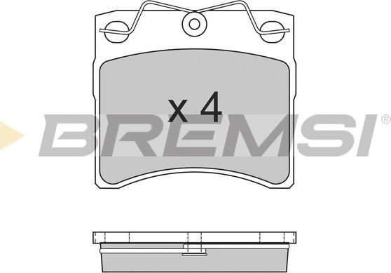 Bremsi BP2554 - Гальмівні колодки, дискові гальма autozip.com.ua