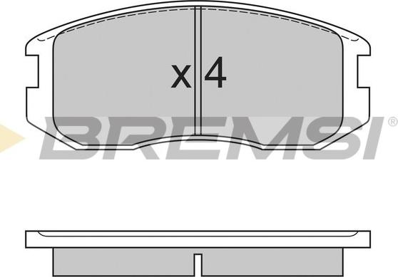 Bremsi BP2558 - Гальмівні колодки, дискові гальма autozip.com.ua