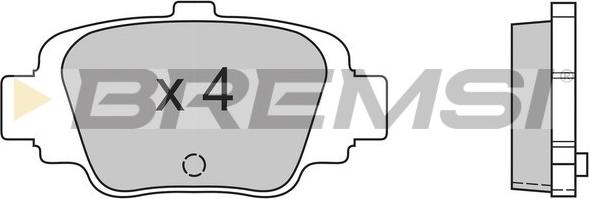 Bremsi BP2560 - Гальмівні колодки, дискові гальма autozip.com.ua
