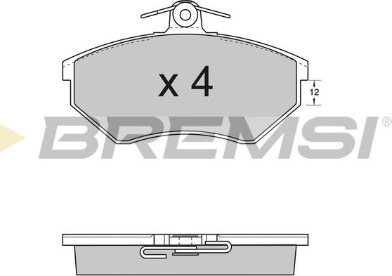 Bremsi BP2532 - Гальмівні колодки, дискові гальма autozip.com.ua