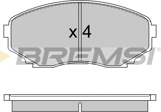 Bremsi BP2578 - Гальмівні колодки, дискові гальма autozip.com.ua
