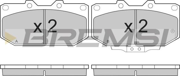 Bremsi BP2649 - Гальмівні колодки, дискові гальма autozip.com.ua