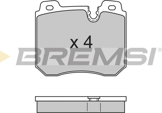 Bremsi BP2659 - Гальмівні колодки, дискові гальма autozip.com.ua