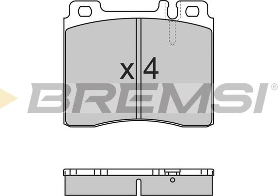 Bremsi BP2657 - Гальмівні колодки, дискові гальма autozip.com.ua