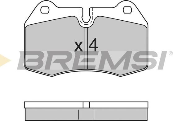 Bremsi BP2660 - Гальмівні колодки, дискові гальма autozip.com.ua