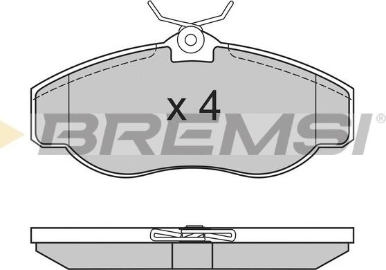 Bremsi BP2661 - Гальмівні колодки, дискові гальма autozip.com.ua
