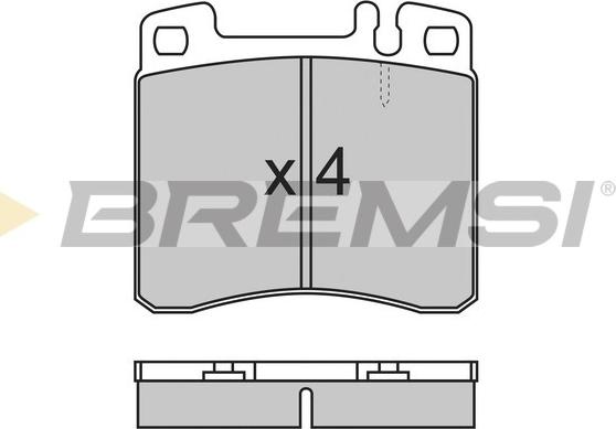 Bremsi BP2662 - Гальмівні колодки, дискові гальма autozip.com.ua