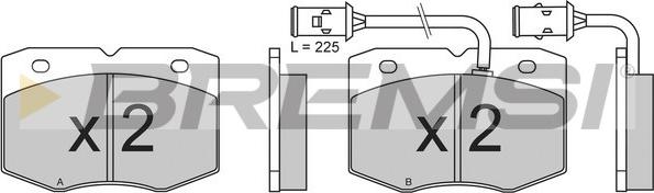 Bremsi BP2609 - Гальмівні колодки, дискові гальма autozip.com.ua