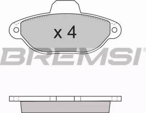 Bremsi BP2600 - Гальмівні колодки, дискові гальма autozip.com.ua